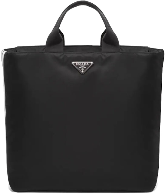 Re-Nylon Medium Padded Tote Bag, Black, One Size