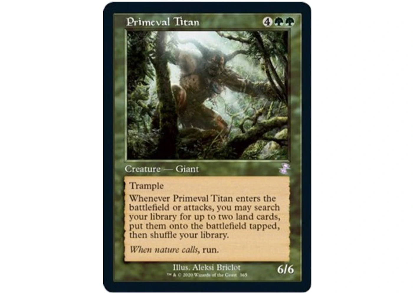 Primeval Titan Magic The Gathering Tcg Time Spiral Remastered Special 365 Ungraded Us Primeval Titan Magic The Gathering Tcg Time Spiral Remastered Special 365 Ungraded Us