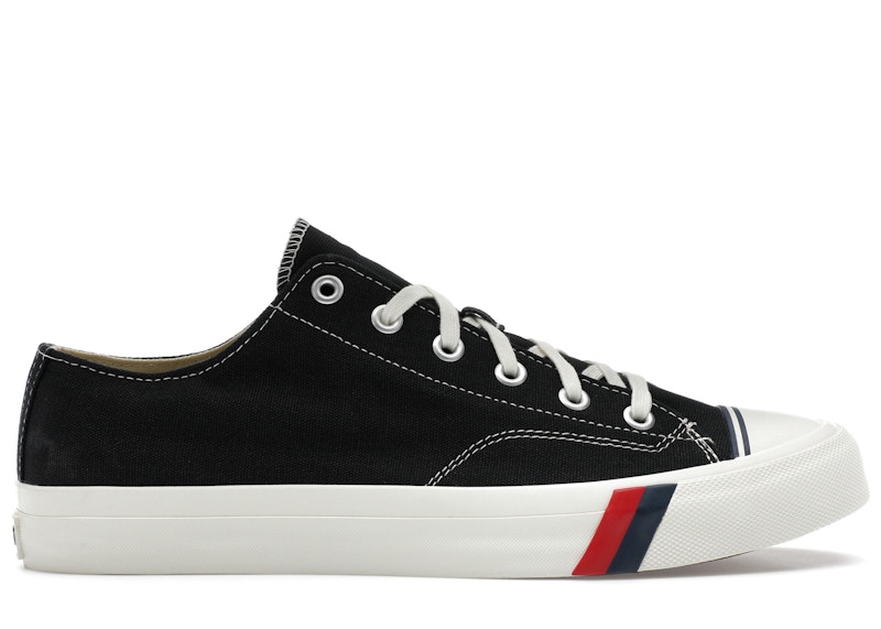 Pre-owned Pro Keds Men's Royal Lo Sneakers In Black/white In Multi