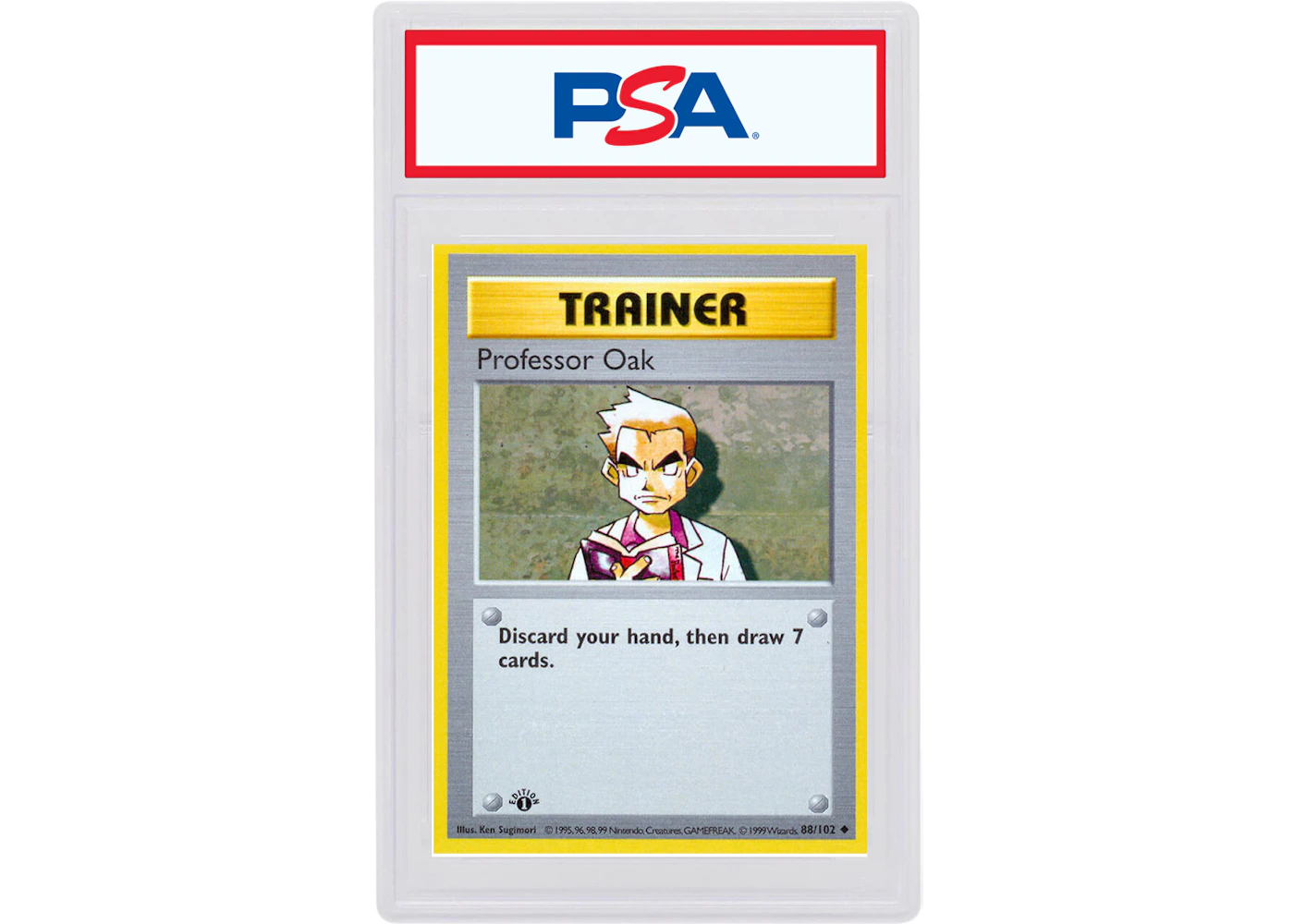 Professor Oak 1999 Pokemon TCG Base Set 1st Edition #88/102 (PSA or BGS Graded) - 1999 - US Professor Oak 1999 Pokemon TCG Base Set 1st Edition #88/102 (PSA or BGS Graded) - 1999 - US
