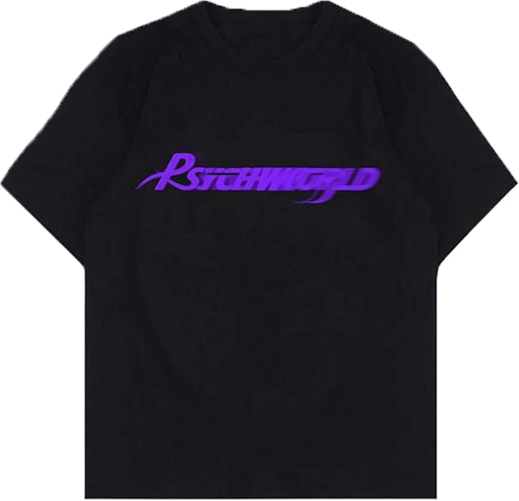 Psychworld Purple Logo Tee Black Men's - SS19 - US