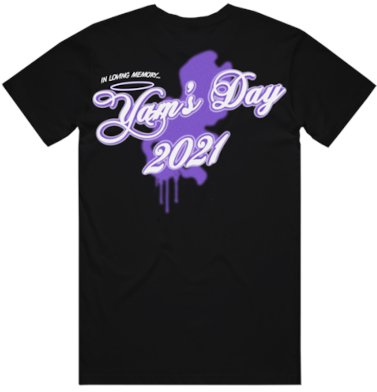 Pre-owned Psychworld Yams Day Loving Memory T-shirt Black