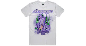 Psychworld Yams Day Praying Hands T-shirt White