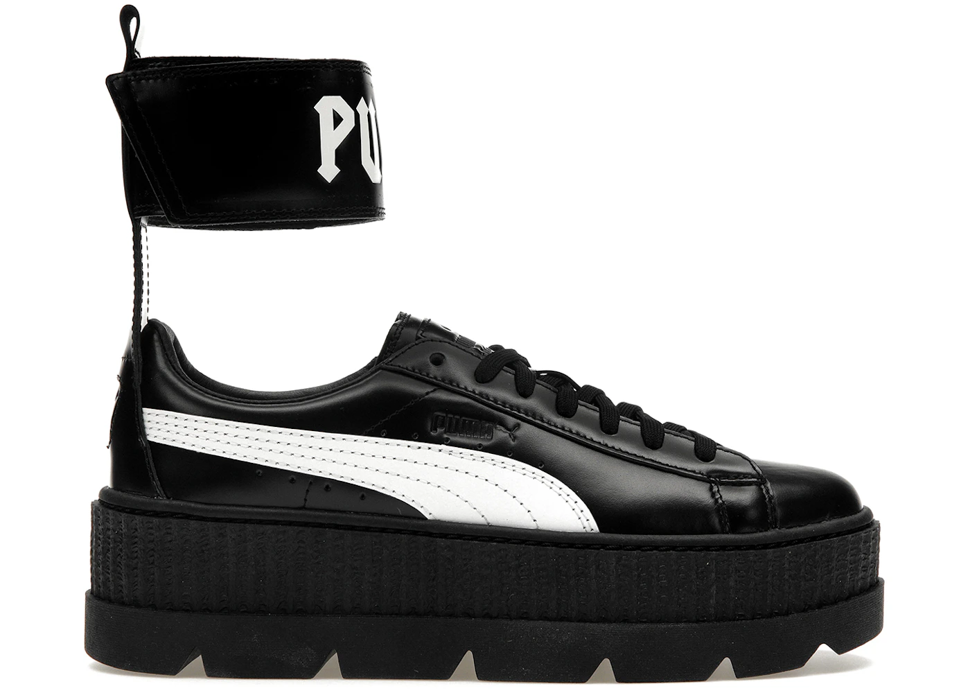 Puma Ankle Strap Rihanna Fenty Black White (Women's) 366264-03 US