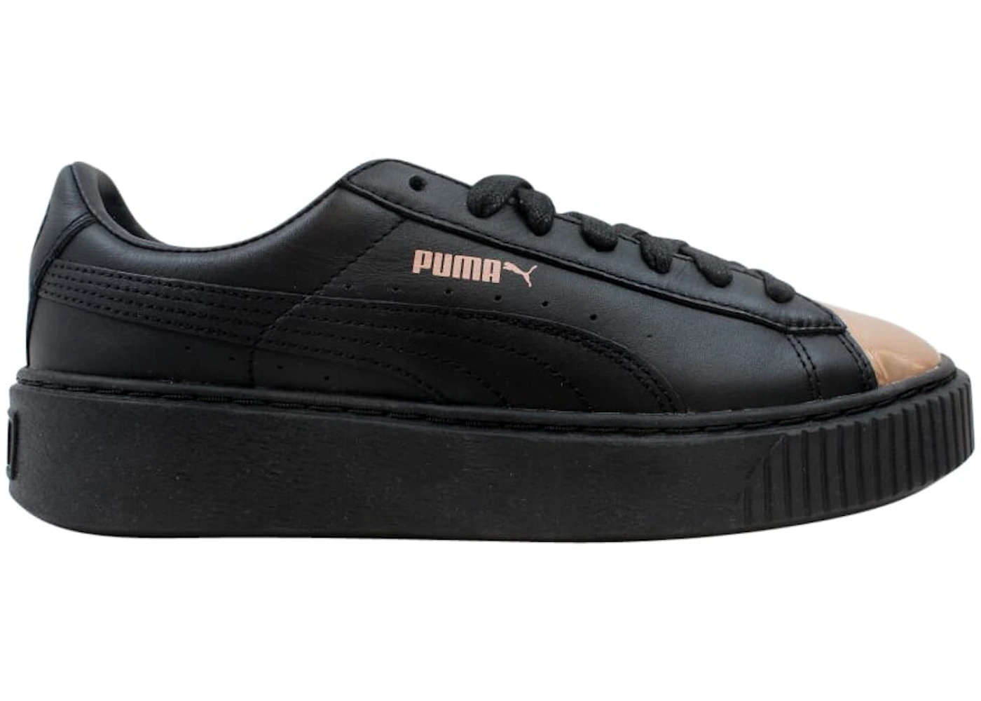 Puma Suede Black And Gold Puma Shoes Platform Trainers Puma Suede