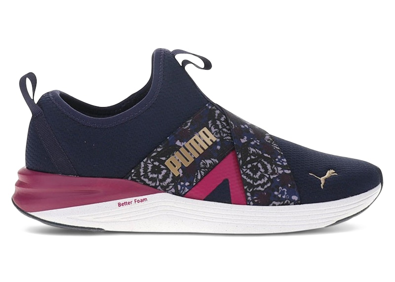 Puma Better Foam Prowl Winter Bloom Slip-On Navy Magenta (Women's)