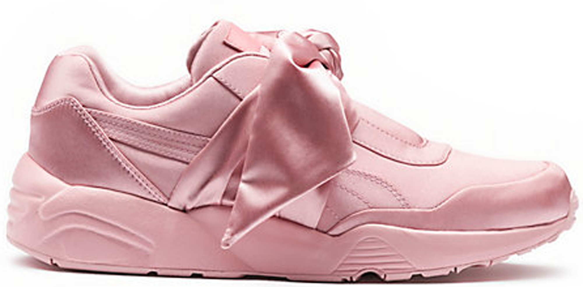 pink pumas with bow