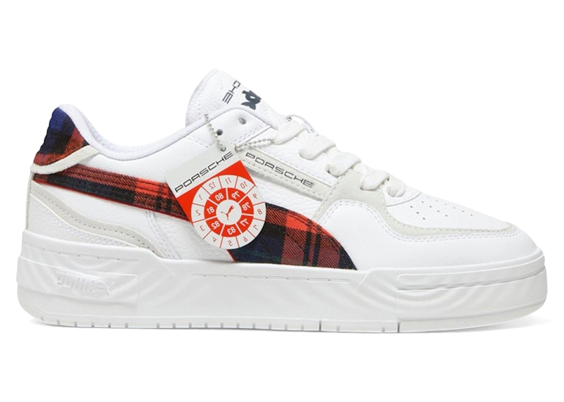 Puma CA Pro Porsche Legacy Tartan Formstrip White Redmazing