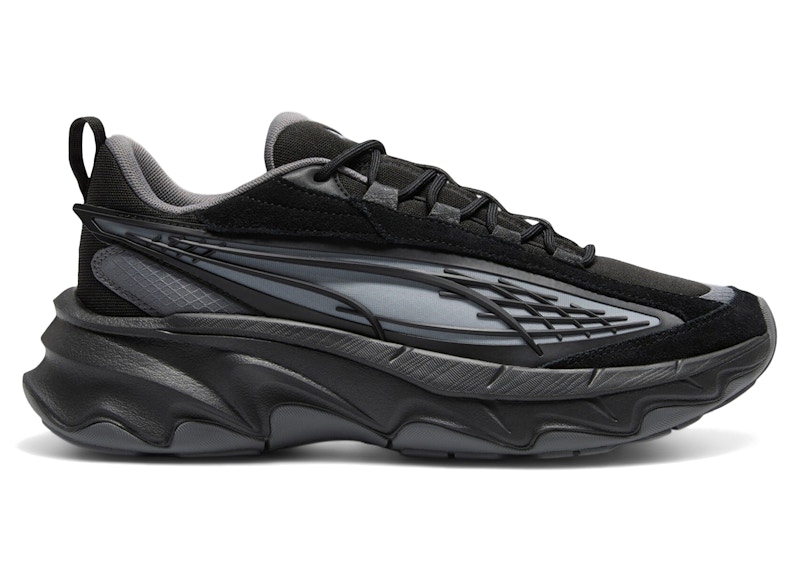 Pre-owned Puma Men's  Carbon Particle Sneakers In  Black/cool Light Grey