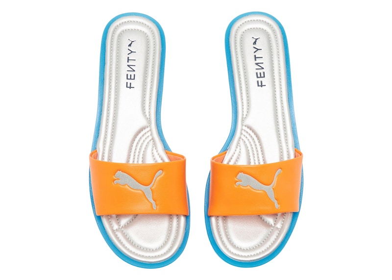 Puma Cat Cleat Sandals Fenty Rickie Orange Racing Blue (Women's) - Thumbnail 2