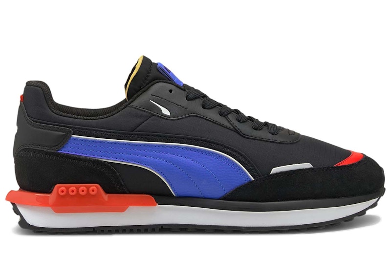 Black red outlet and blue pumas