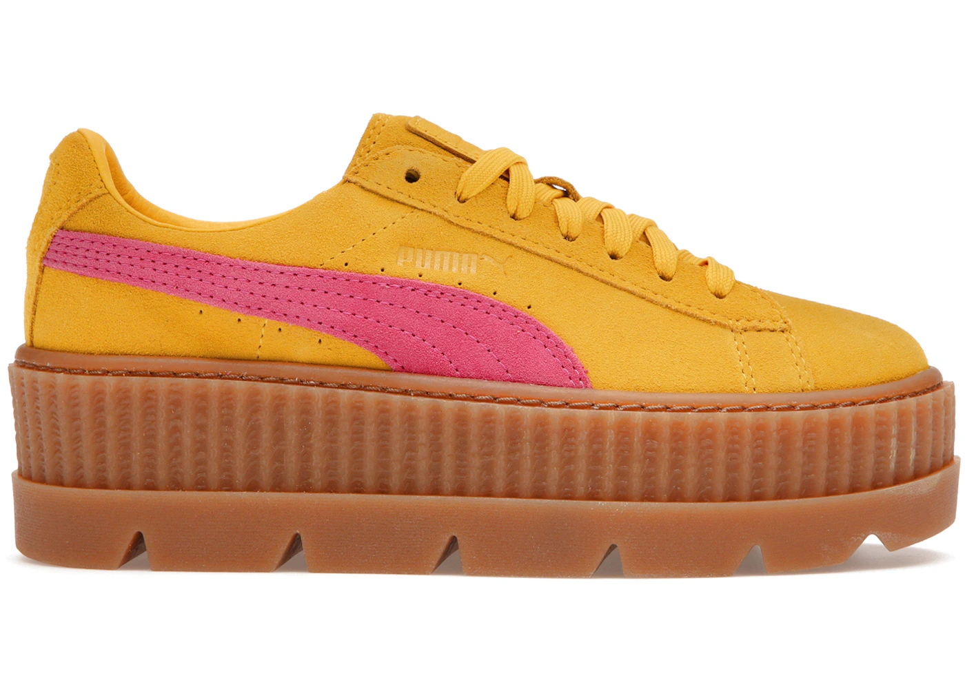 Puma Cleated Creeper Rihanna Fenty Suede Lemon (Women's) 366268