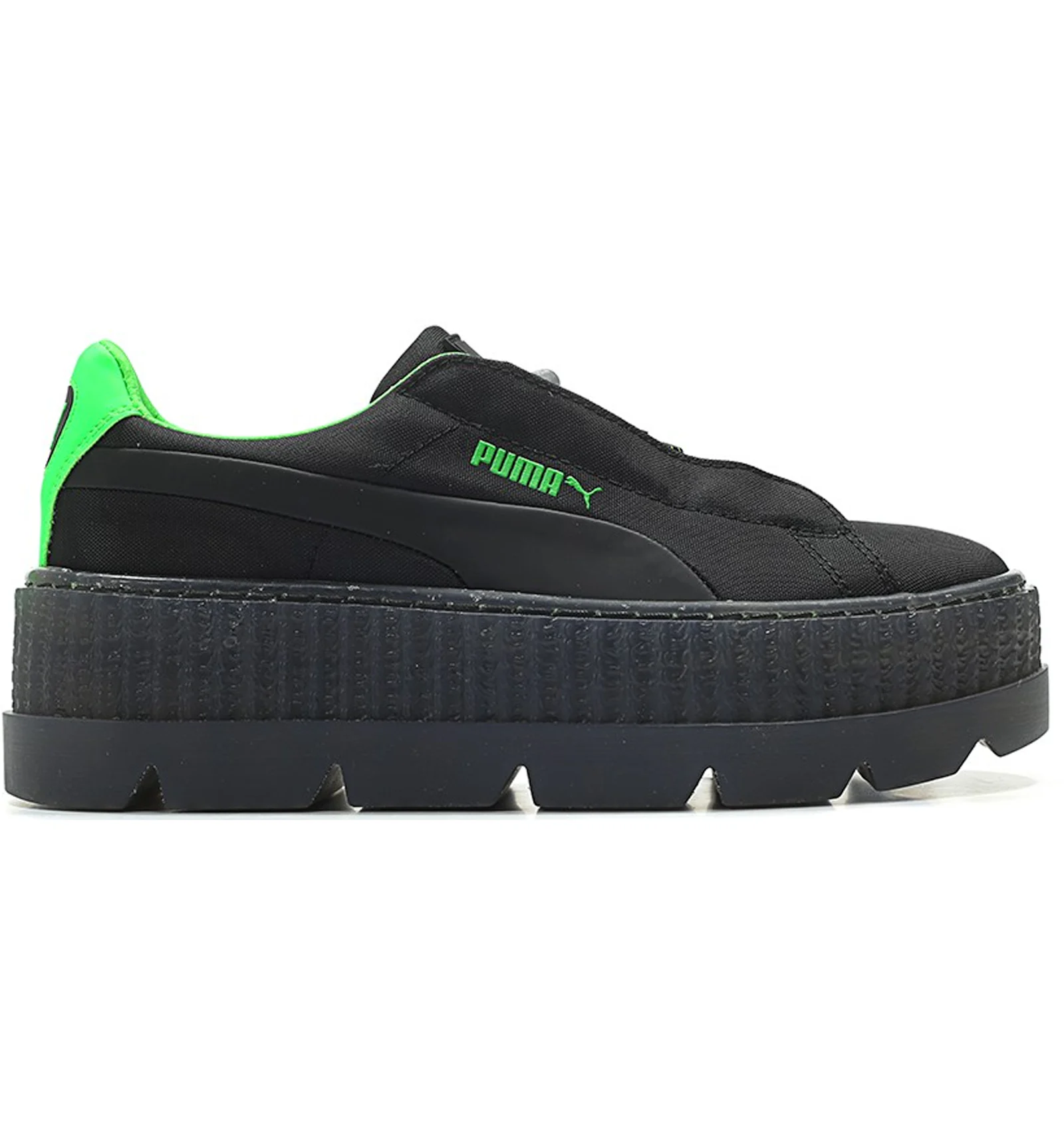 Puma Cleated Creeper Surf Rihanna Fenty Black Green Women s