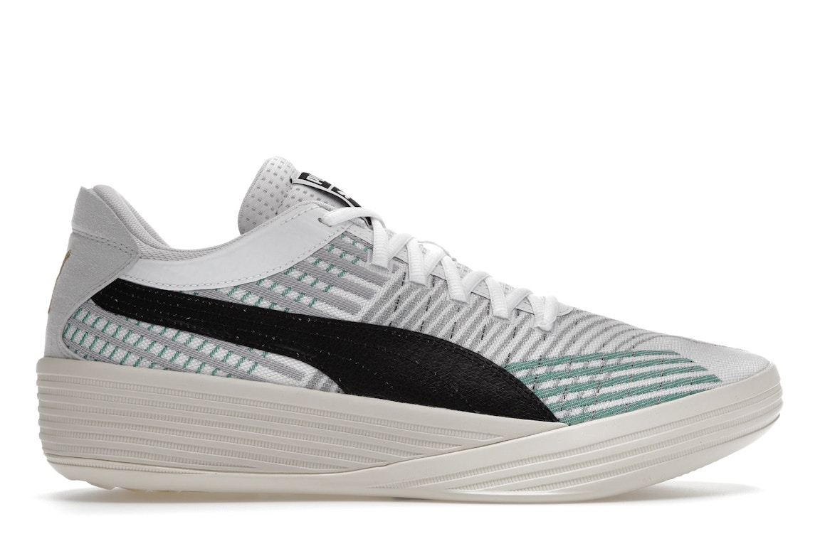 Click to view more detailed imagery on our partner's website Pre-owned Puma Clyde All-pro Coast 2 Coast Celtics In White/power Green