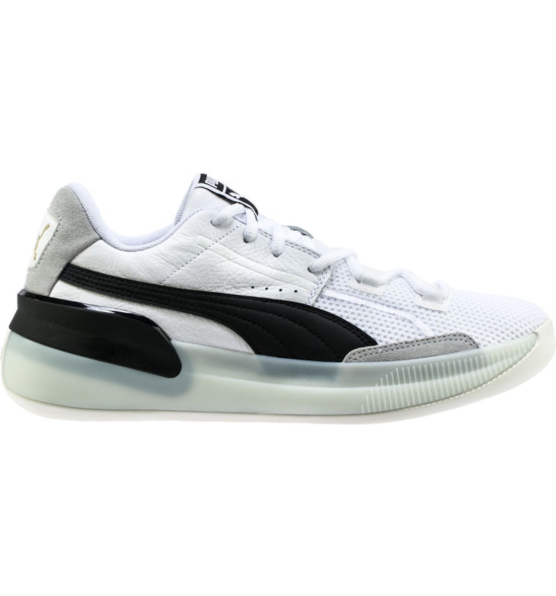 Puma Clyde Madera Dura Blanco Negro Hombre 193663 01 US