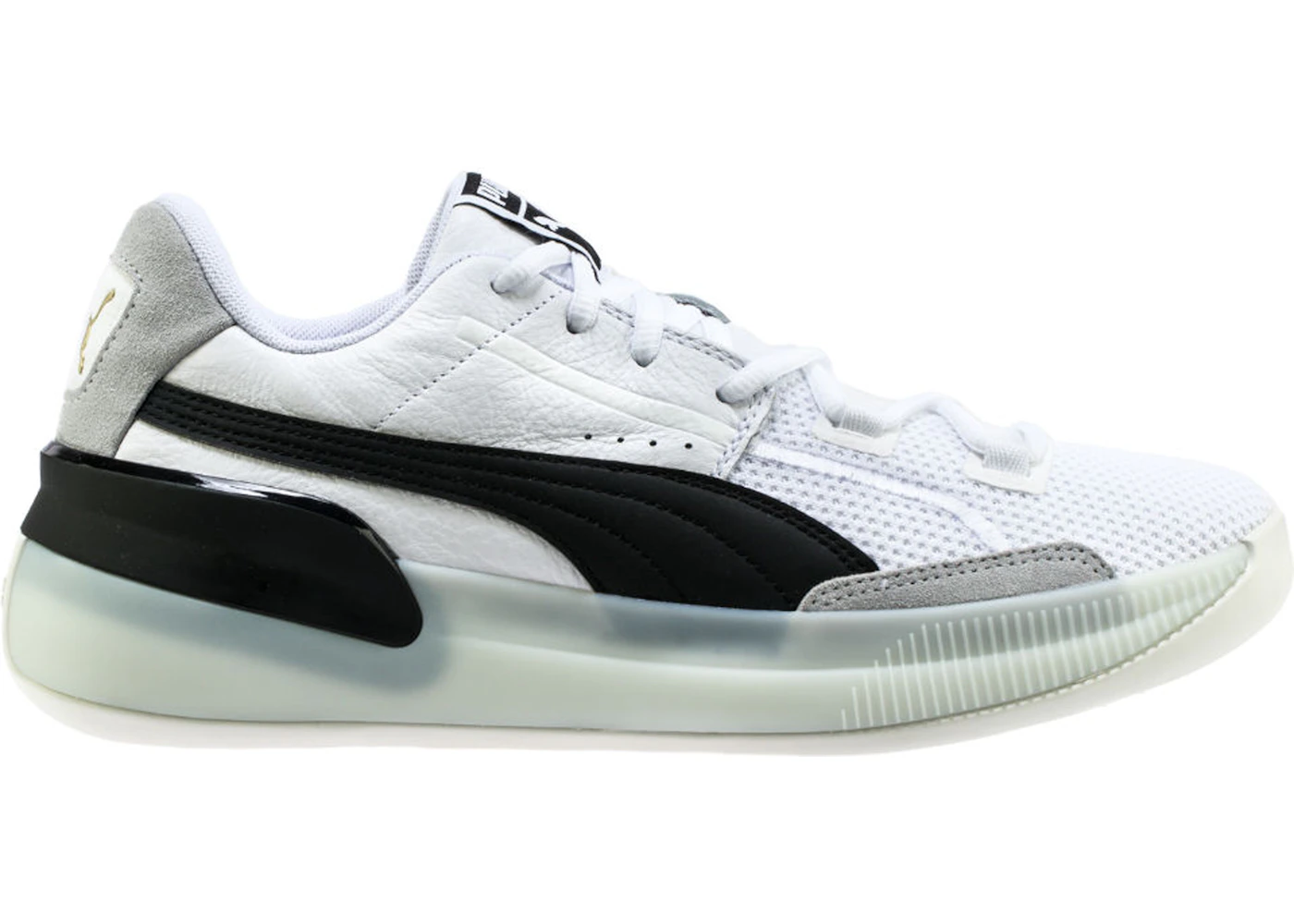 Puma clyde white basketball on sale