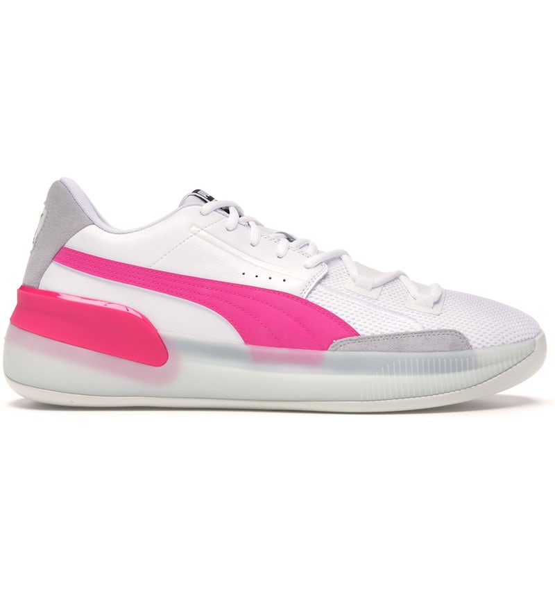Puma Clyde Hardwood White Pink Men's 193663-03 US