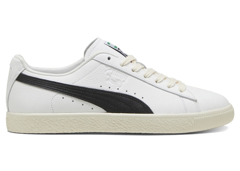 Puma Clyde Leather White Black Hombre 398703 01 MX