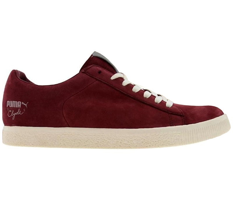 Puma store clyde burgundy