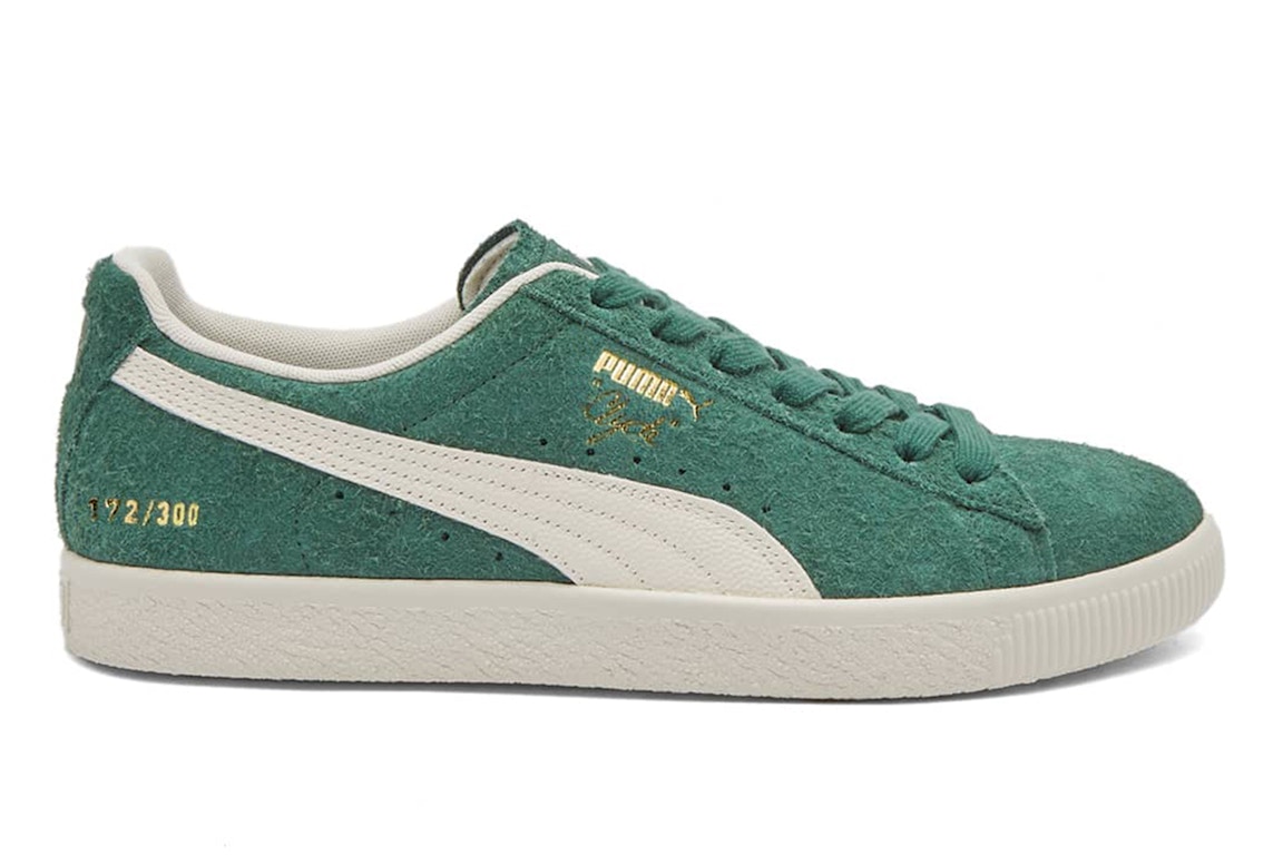 Click to view more detailed imagery on our partner's website Pre-owned Puma Clyde Og End. Green In Pine Needle/frosted Ivory