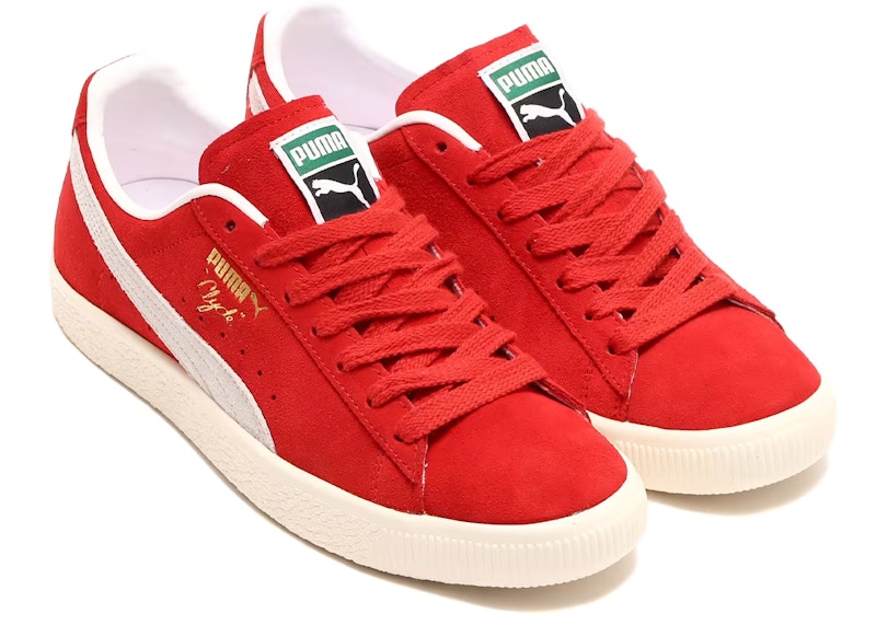 Puma Clyde OG Red Puma White Men's - 391962-02 - US