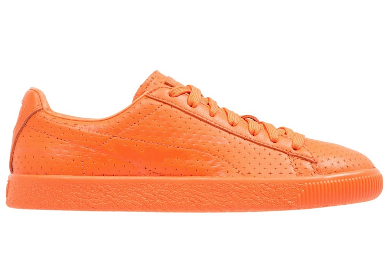 Puma Clyde Perforated Trapstar Golden Poppy Men s 364714 02 US