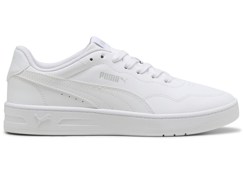 Pre-owned Puma Court Lally White (women's) Sneakers In White/cool Light Grey