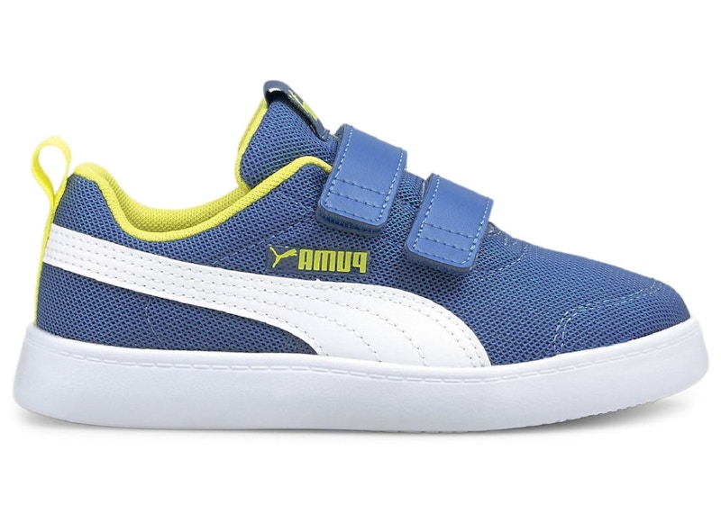 Puma Courtflex V2 Mesh Bright Blue White Neon (PS)