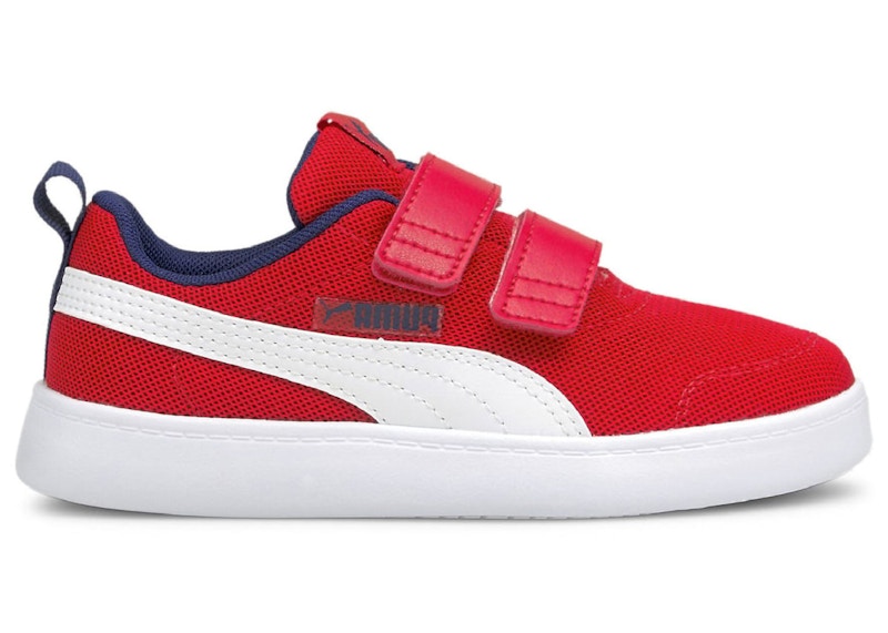 Puma Courtflex V2 Mesh Red White Navy (PS)