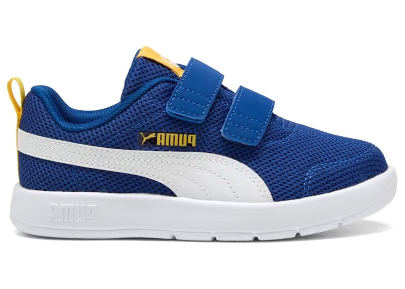 Puma Courtflex V3 Mesh Royal White Yellow (PS)