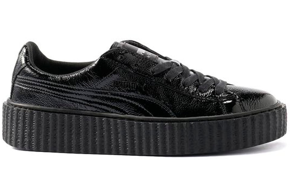 Puma Creeper Rihanna Fenty Cracked Leather Black Homme 364641 01