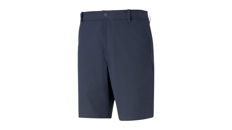 Pre-owned Puma Men's Dealer 8 Inch Shorts In Navy Blue Blazer