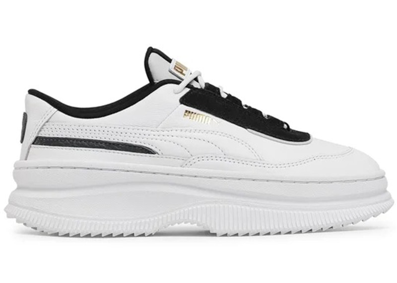 Pre-owned Puma Deva Chic (women's) Sneakers In White/black/dark Denim