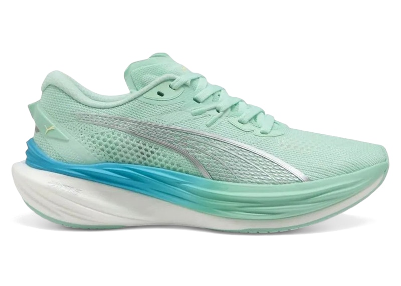 Pre-owned Puma Deviate Nitro 3 (women's) Sneakers In Mint Melt/speed Blue