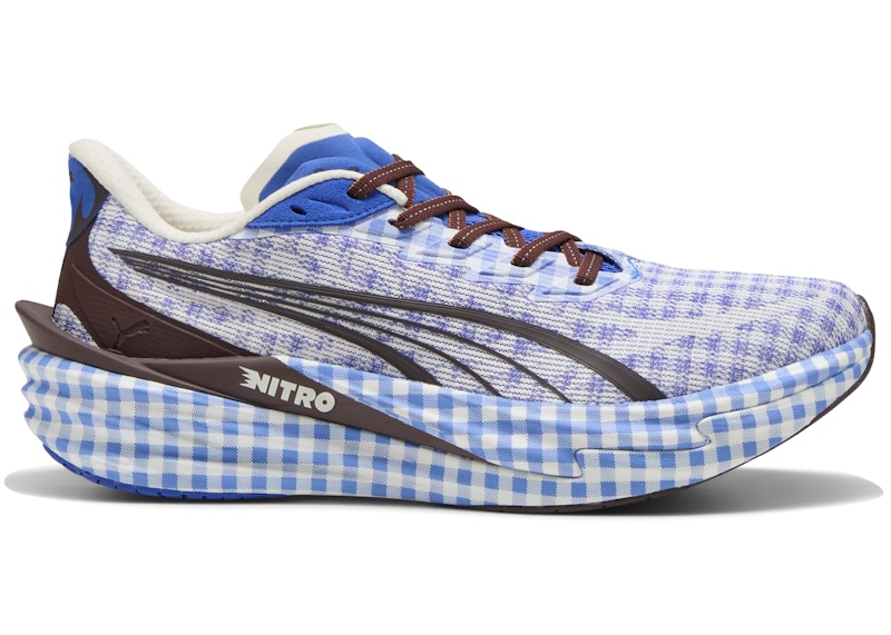 Puma Deviate Nitro 4 Check Royal Sapphire White