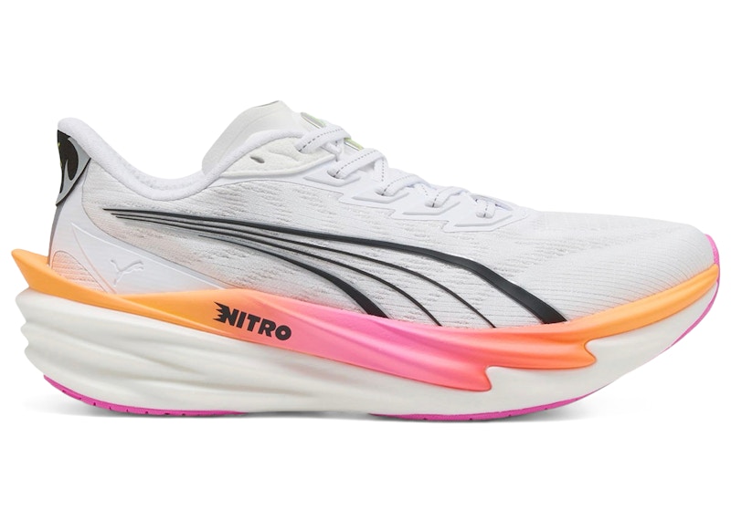 Puma Deviate Nitro 4 White Poison Pink Glowing Red (Women's)