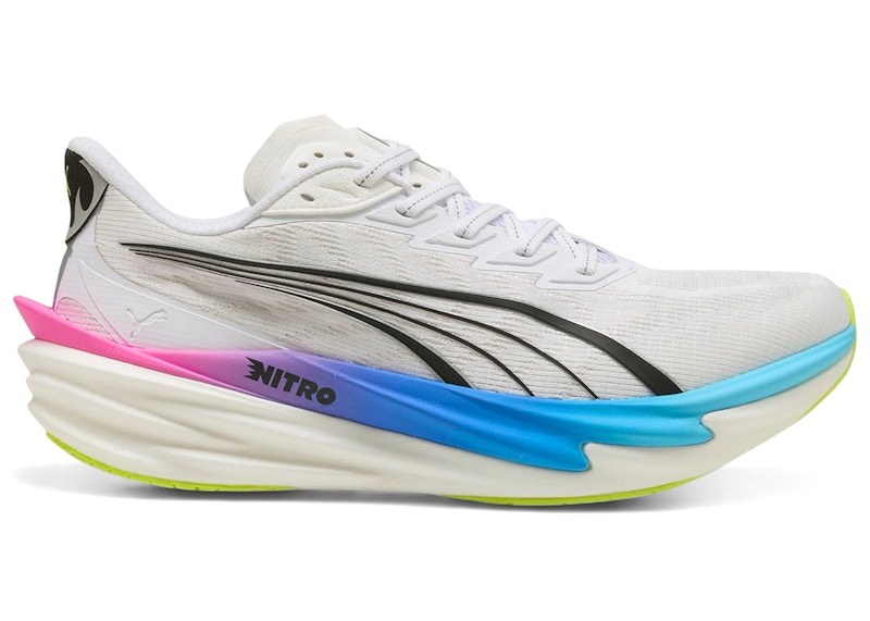 Puma Deviate Nitro 4 White Poison Pink Ultra Blue