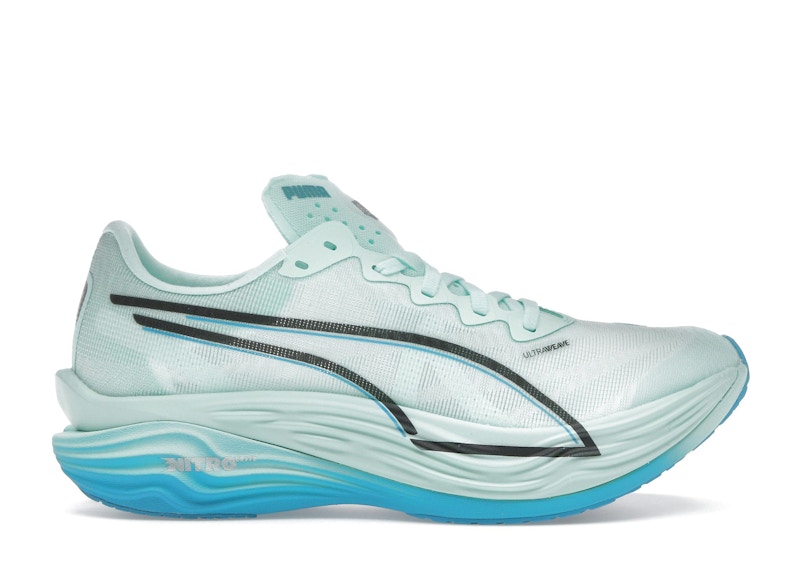 Pre-owned Puma Deviate Nitro Elite 3 (women's) Sneakers In Mint Melt/speed Blue In Multi