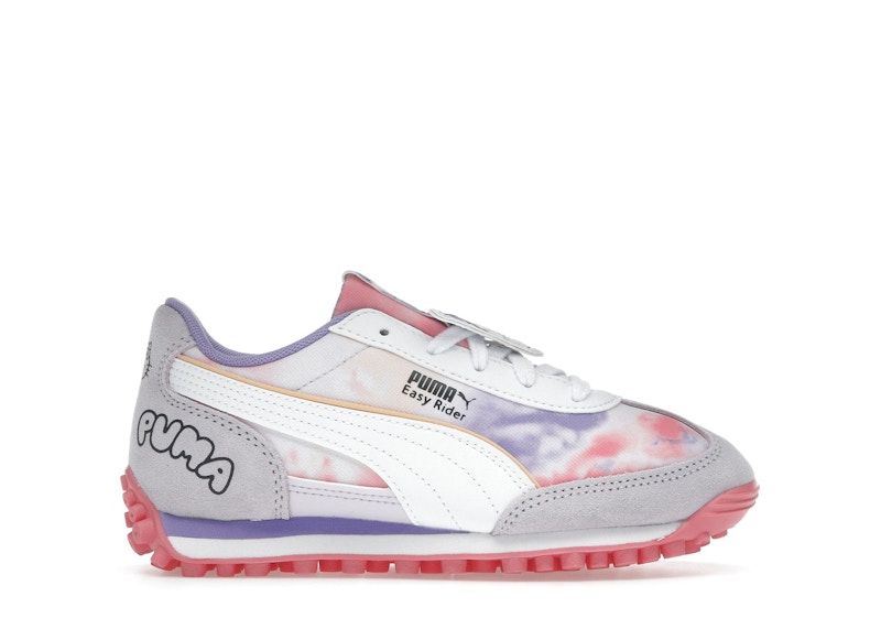 Pre-owned Puma Easy Rider Hello Kitty And Friends Sneakers In Lilac Frost/ White/magic Rose