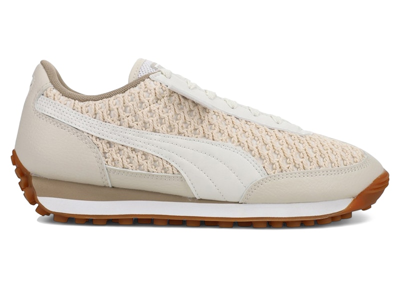 Pre-owned Puma Easy Rider Knit (women's) Sneakers In Warm White/ White/oak Branch