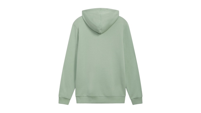 Puma Essential Drawstring Pullover Hoodie Green Fog