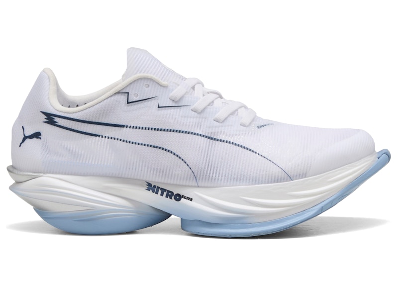 Puma Fast-R Nitro Elite 3 White Chambray Blue (Women's)