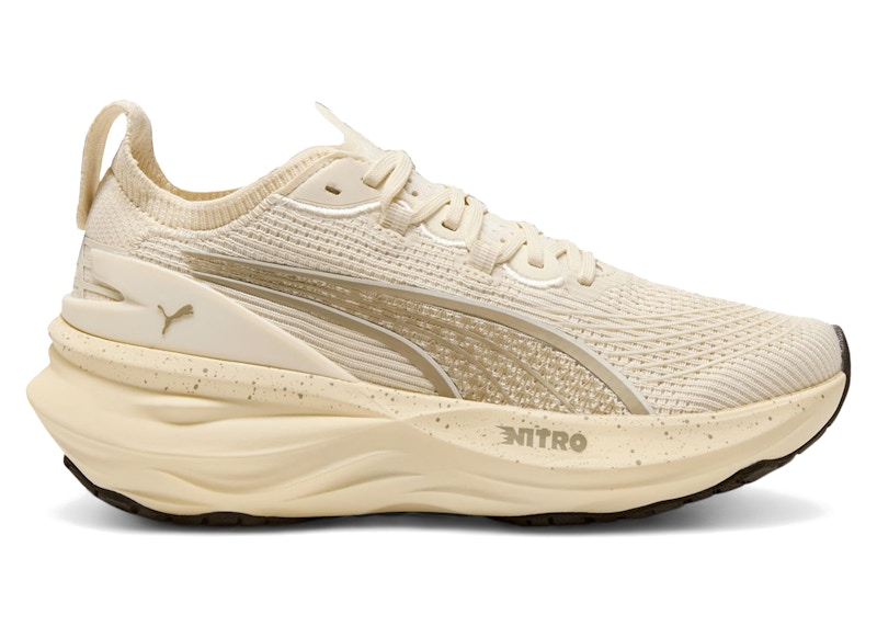 Pre-owned Puma Foreverrun Nitro 2 Alex Toussaint (women's) Sneakers In Alpine Snow/velvet Moss/ Black