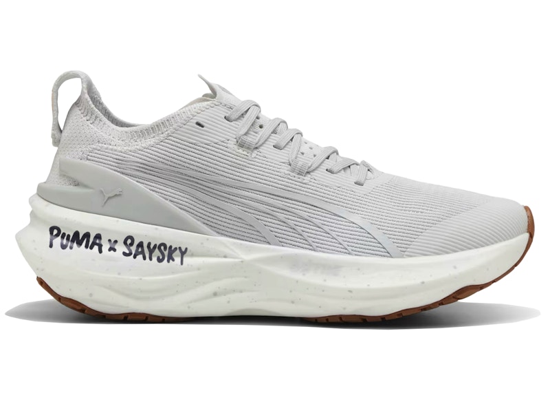 Pre-owned Puma Foreverrun Nitro 2 Saysky (women's) Sneakers In Feather Grey/flat Light Grey