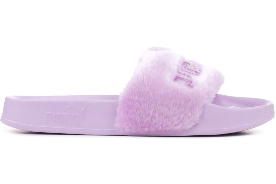 Womens puma top fur slides