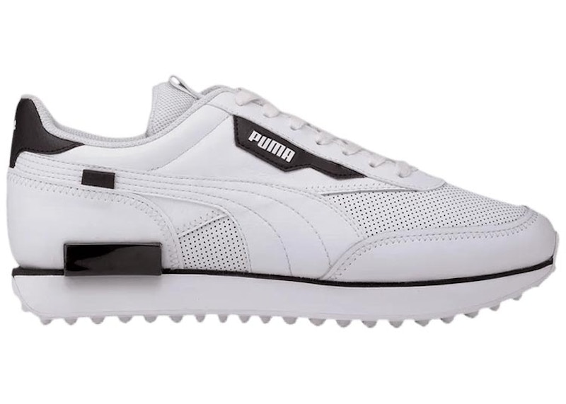 puma future rider white grey