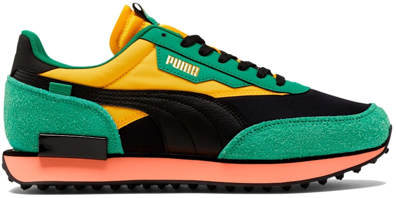 puma future rider green yellow