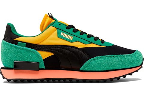 Puma Future Rider Game On Black Green Yellow Hombre 371320 03 US