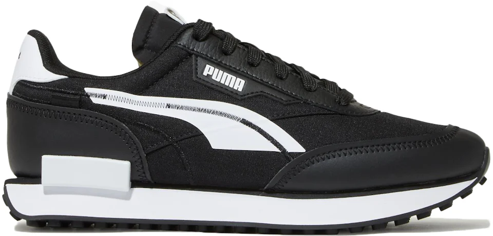 Puma Future Rider Twofold Black White (GS) Kids' - 382031-01 - GB