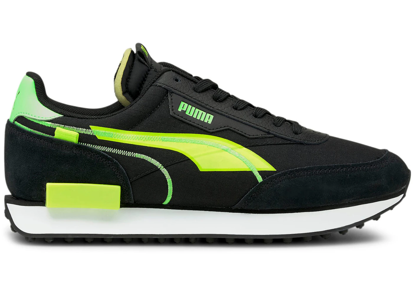 Puma Future Rider Twofold Sd Black Yellow Alert 01 Puma Future Rider Twofold Sd Black Yellow Alert 01